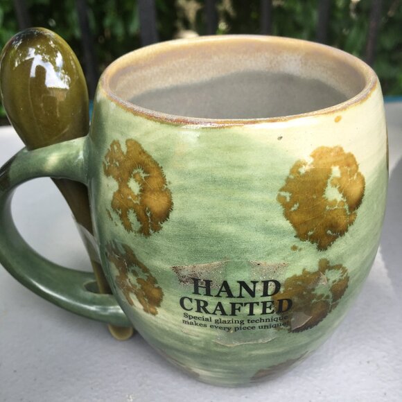 Hand crafted Aruba mug with spoon - NWT - Picture 5 of 5